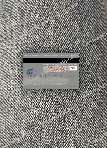 Kuwait Burgan Bank mastercard photolook back